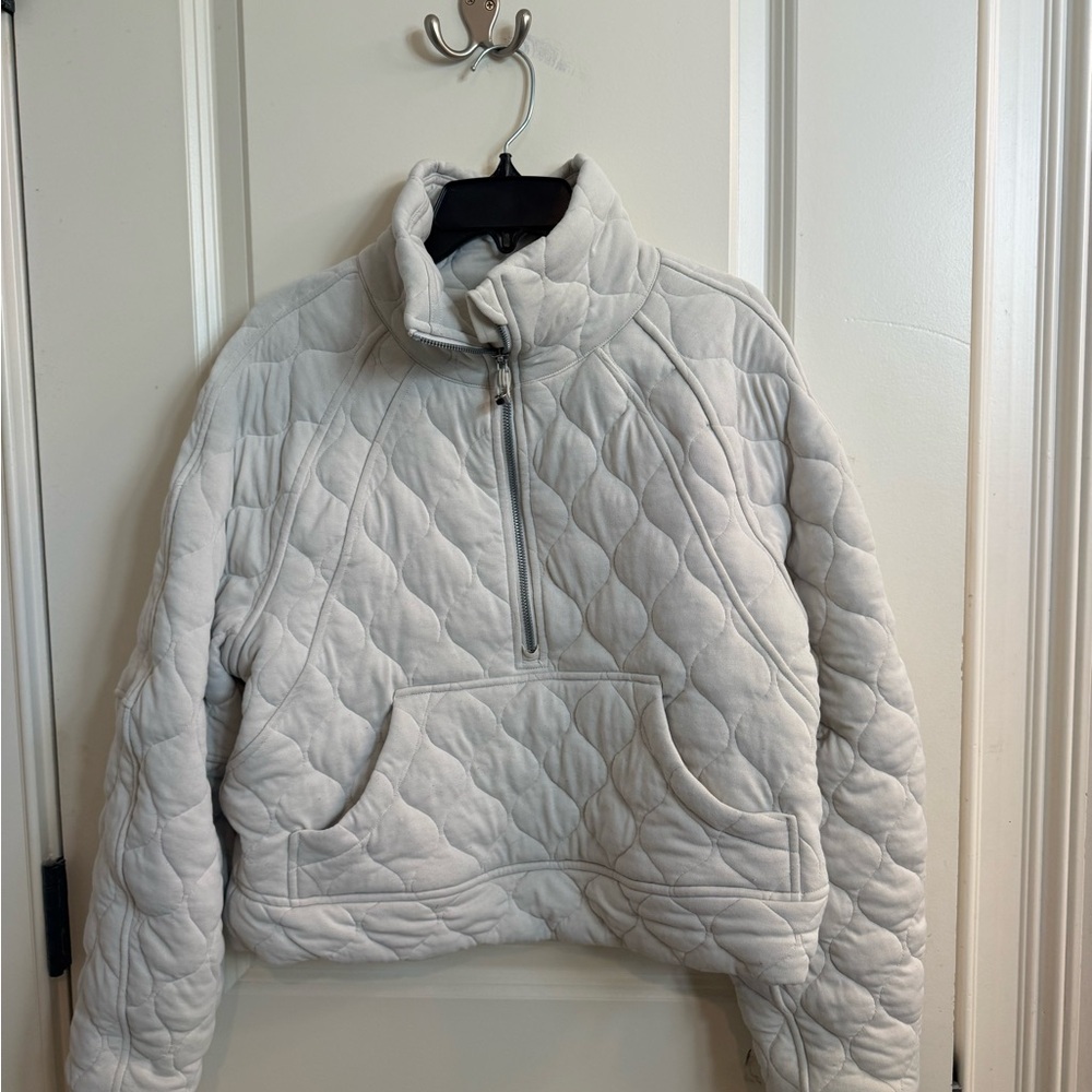 lululemon athletica quilted scuba half zip